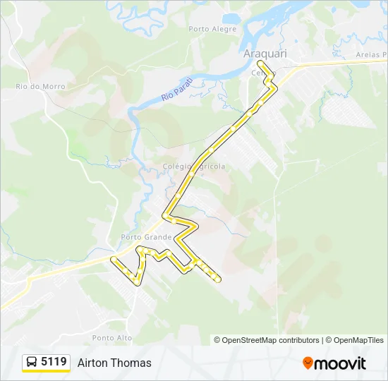 5119 Bus Line Map