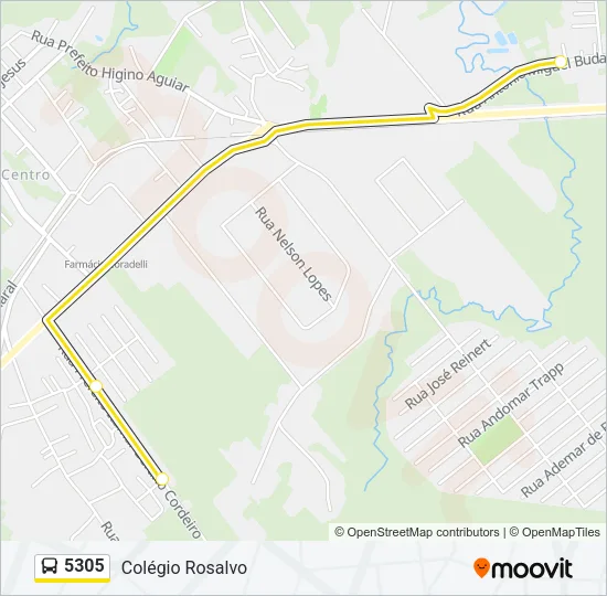 5305 Bus Line Map