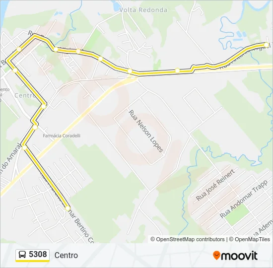 5308 Bus Line Map