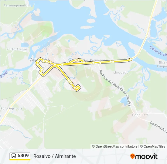 5309 Bus Line Map