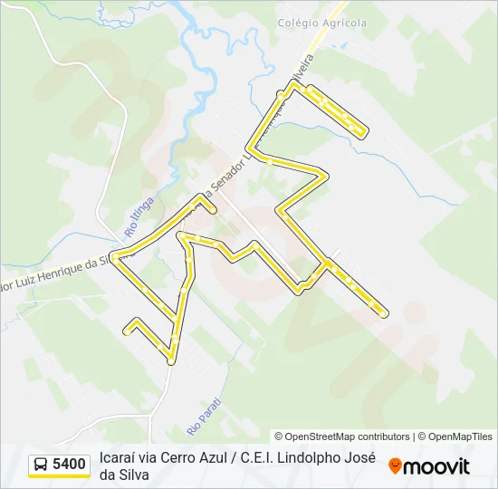 5400 Bus Line Map