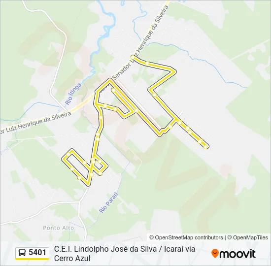 5401 Bus Line Map