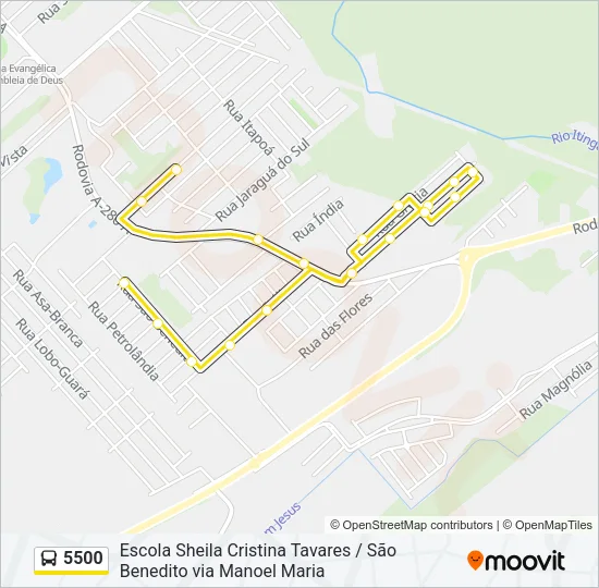 5500 Bus Line Map