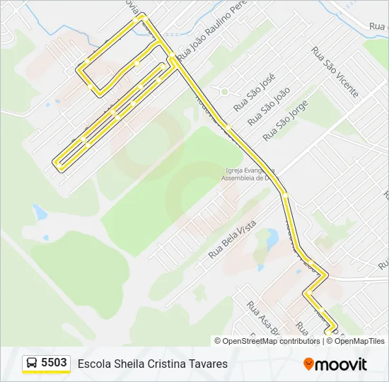 5503 Bus Line Map