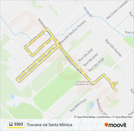 5503 Bus Line Map