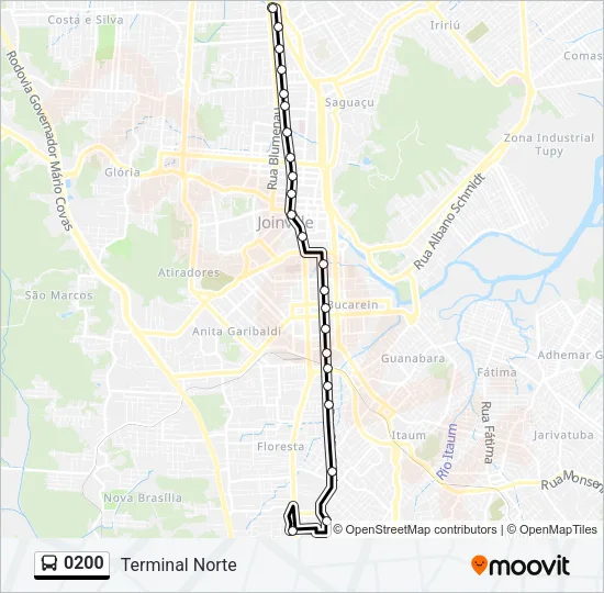 0200 Bus Line Map