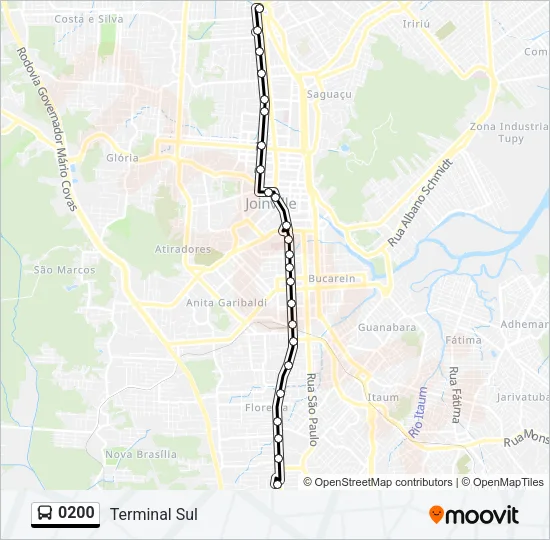 0200 Bus Line Map