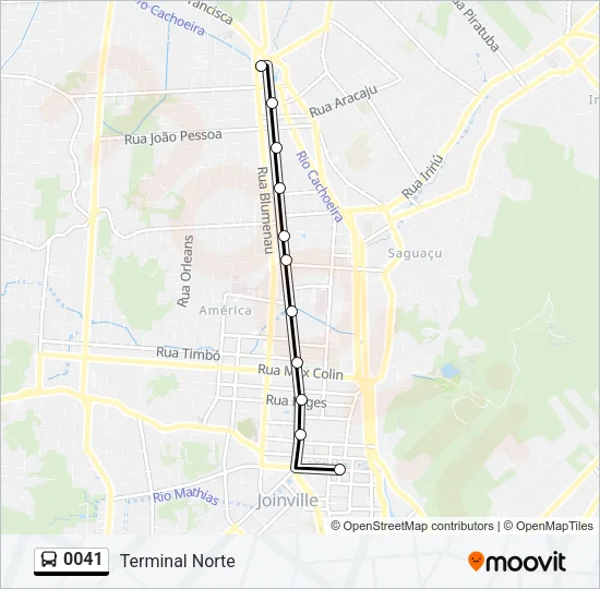 0041 Bus Line Map