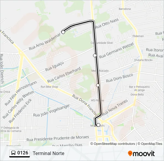 0126 Bus Line Map