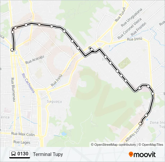 0130 Bus Line Map