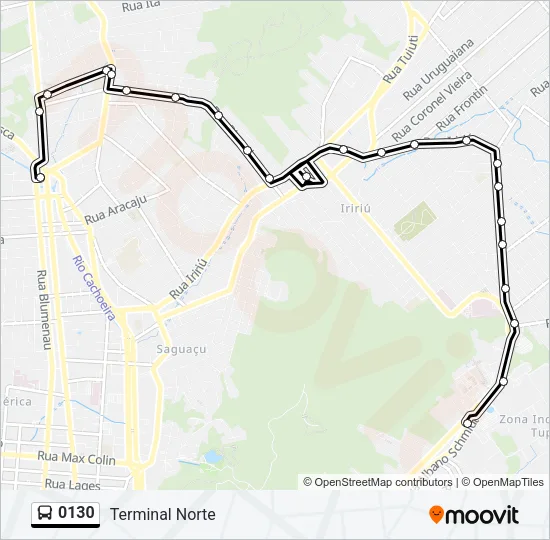 0130 Bus Line Map
