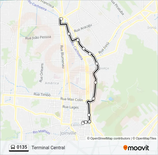 0135 Bus Line Map