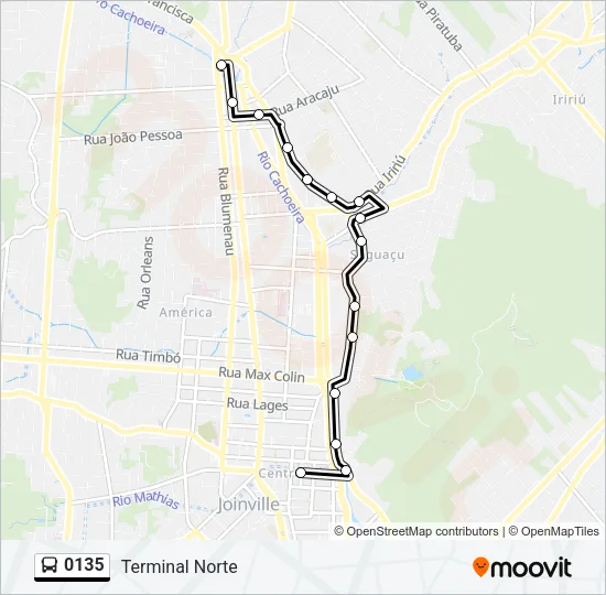 0135 Bus Line Map