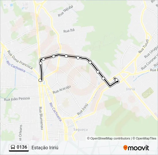 0136 Bus Line Map