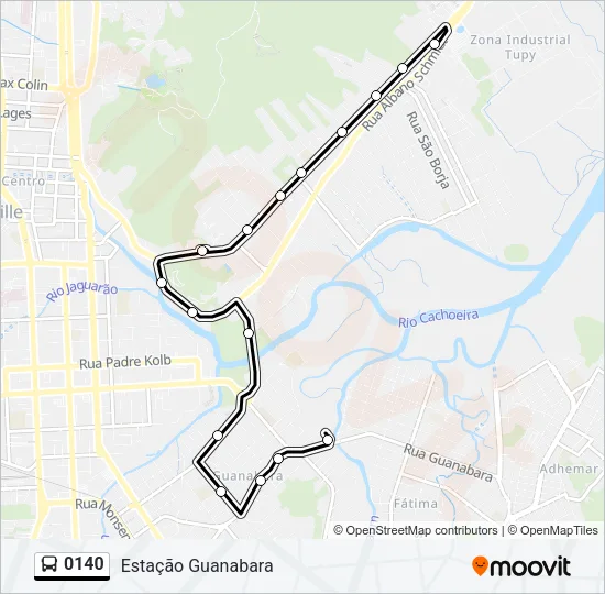0140 Bus Line Map