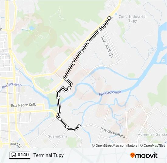 0140 Bus Line Map