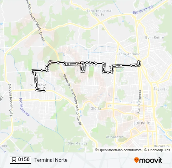 0150 Bus Line Map