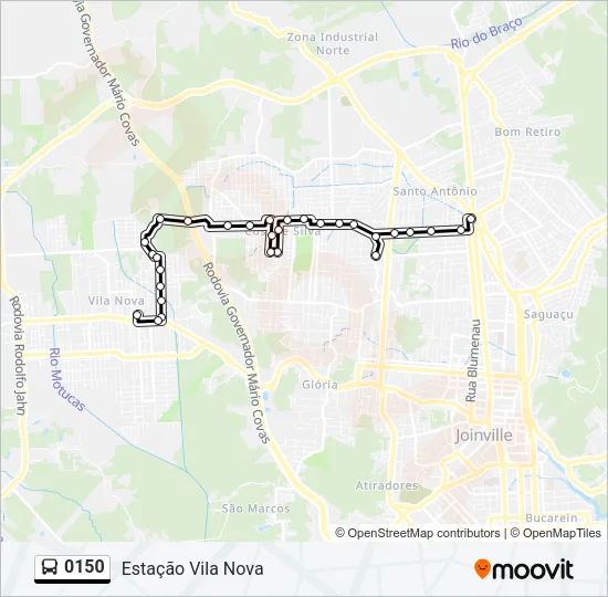 0150 Bus Line Map