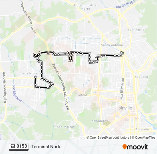 0153 Bus Line Map
