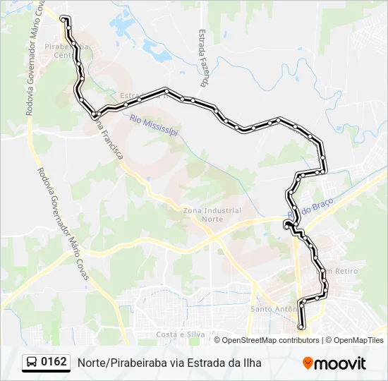 0162 Bus Line Map