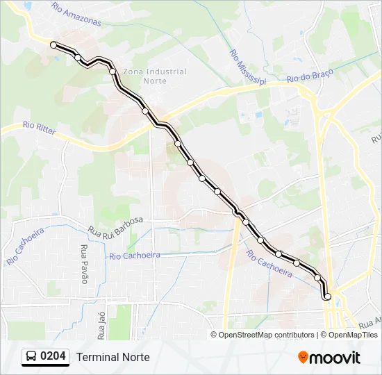 0204 Bus Line Map