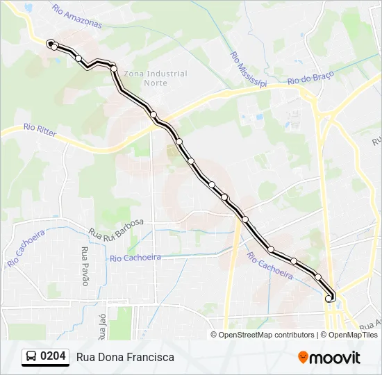 0204 Bus Line Map
