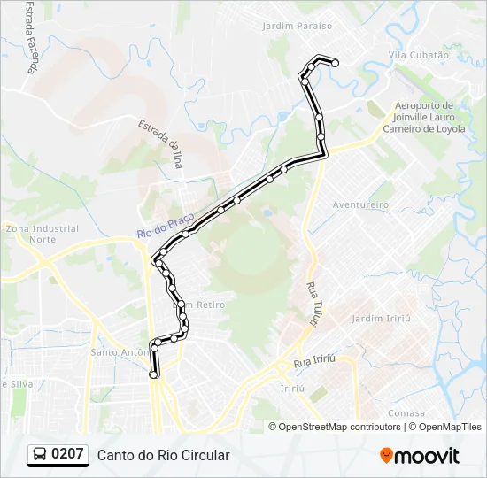 0207 Bus Line Map