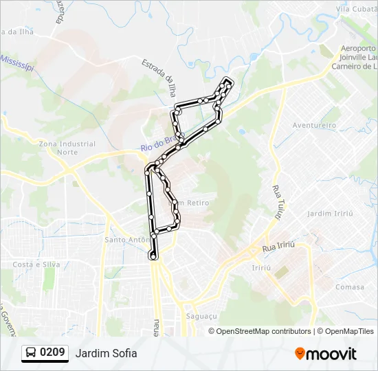 0209 Bus Line Map
