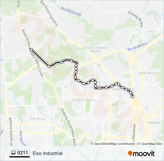 0211 Bus Line Map