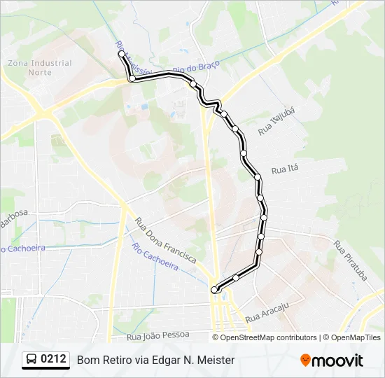 0212 Bus Line Map