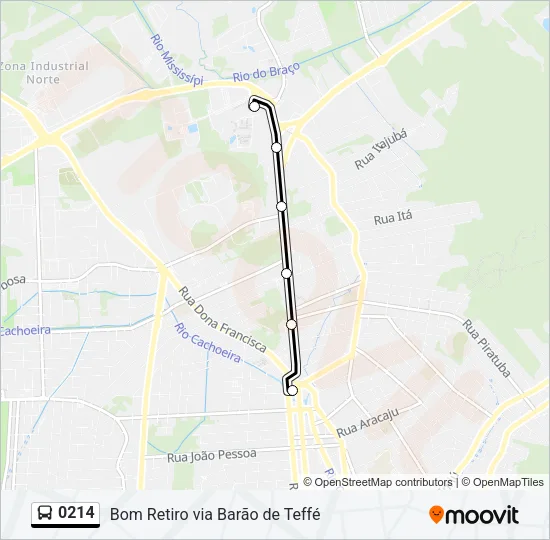 0214 Bus Line Map