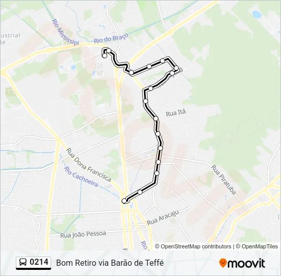 0214 Bus Line Map