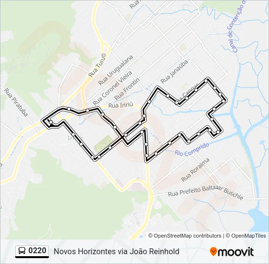 0220 Bus Line Map