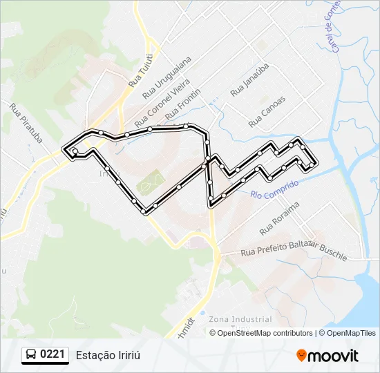 0221 Bus Line Map