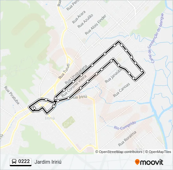 0222 Bus Line Map