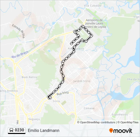 0230 Bus Line Map