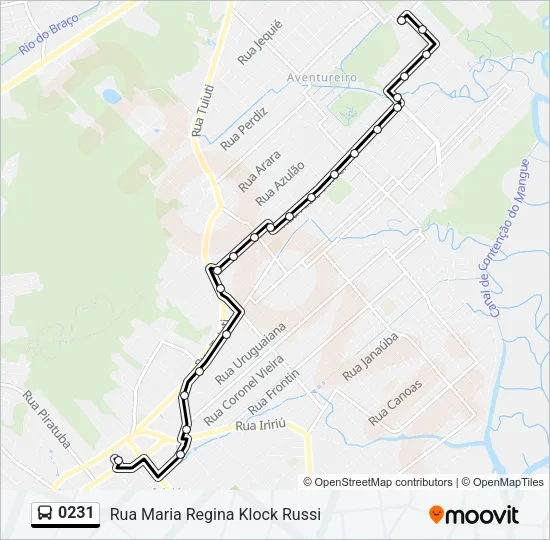 0231 Bus Line Map