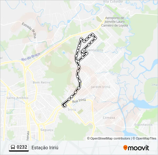 0232 Bus Line Map