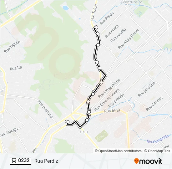 0232 Bus Line Map