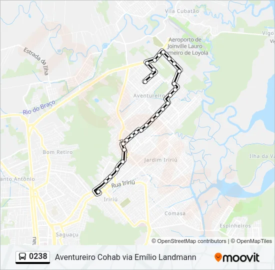 0238 Bus Line Map