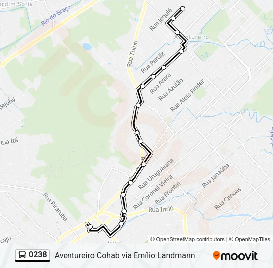 0238 Bus Line Map