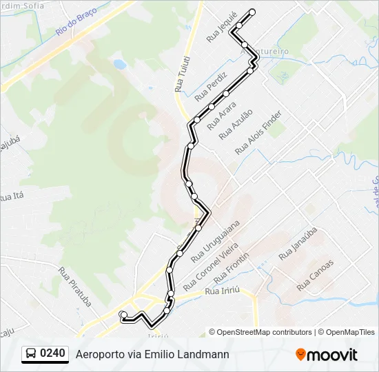 0240 Bus Line Map