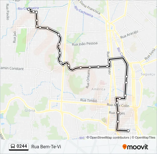 0244 Bus Line Map
