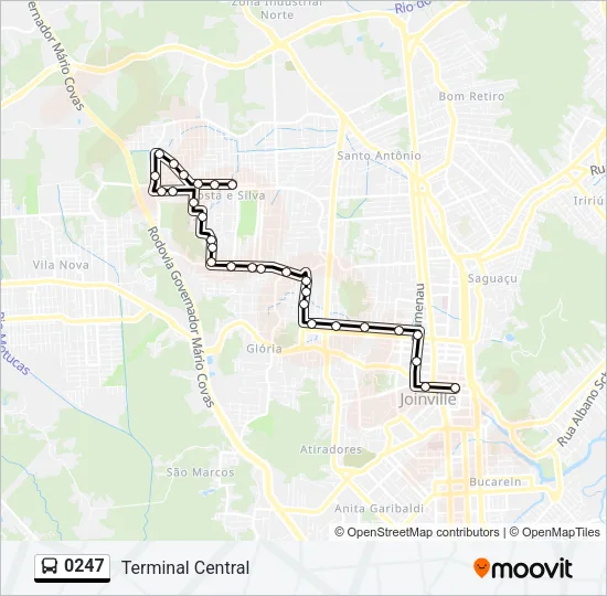 0247 Bus Line Map