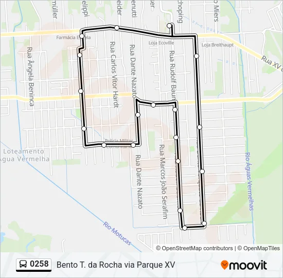 0258 Bus Line Map