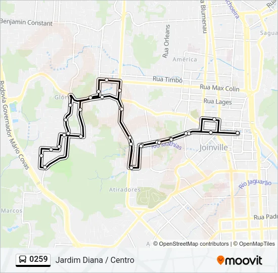 0259 Bus Line Map