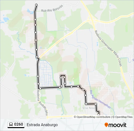 0260 Bus Line Map