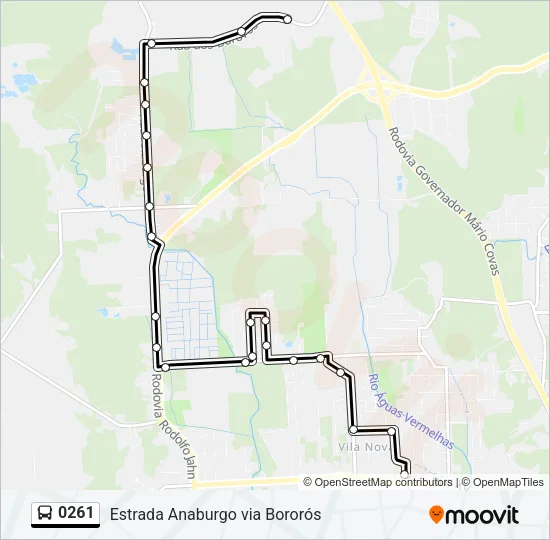 0261 Bus Line Map