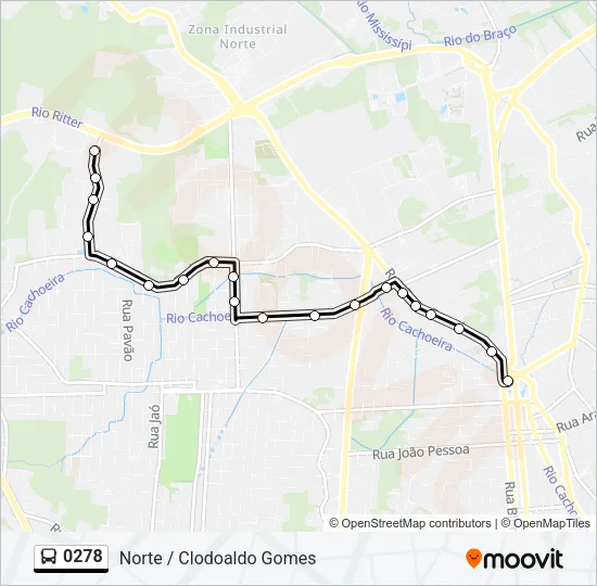 0278 Bus Line Map