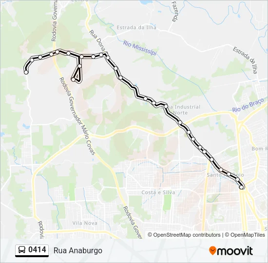0414 Bus Line Map